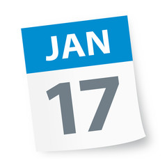 January 17 - Calendar Icon