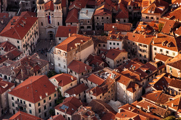Old Kotor Town top view