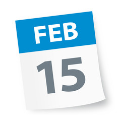 February 15 - Calendar Icon