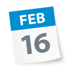 February 16 - Calendar Icon