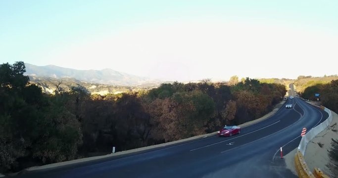 Highway 154 Santa Barbara Lake Cachuma Aerial