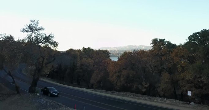 Lake Cachuma after Wildfire Aerial
