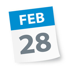 February 28 - Calendar Icon