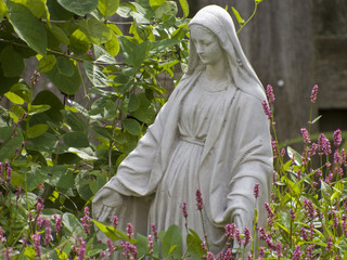 Virgin Mary in Garden