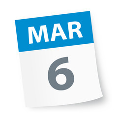 March 6 - Calendar Icon