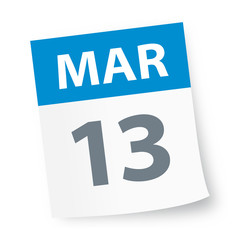 March 13 - Calendar Icon