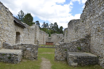 Fototapeta na wymiar Ruiny średniowiecznego kościoła / Ruins o medieval church