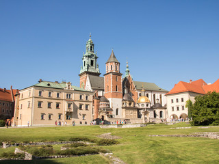 Fototapeta na wymiar Wawel - Cracovie Pologne