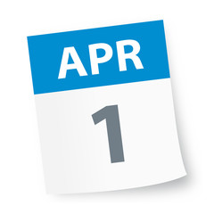 April 1 - Calendar Icon