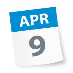 April 9 - Calendar Icon