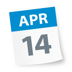April 14 - Calendar Icon