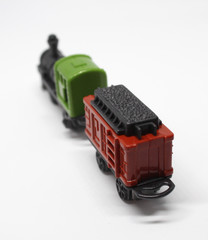 toy train isolated on white background