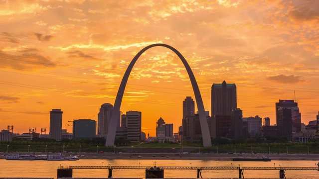 St. Louis, Missouri, USA downtown Skyline