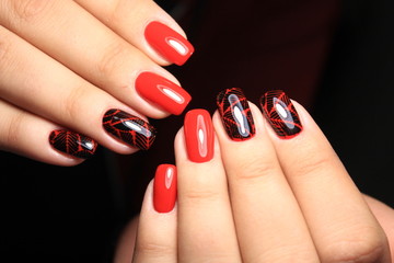 glamorous beautiful manicure