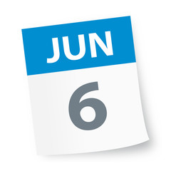 June 6 - Calendar Icon