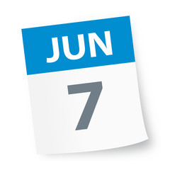 June 7 - Calendar Icon