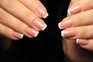 glamorous manicure of nails