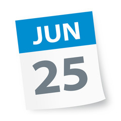 June 25 - Calendar Icon
