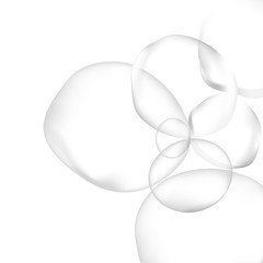 Spa and healthcare design white color background. Abstract medical consept background with molecules or particles.