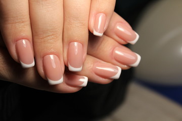 beautiful light manicure