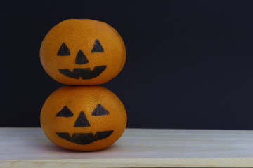 Decorative orange halloween background