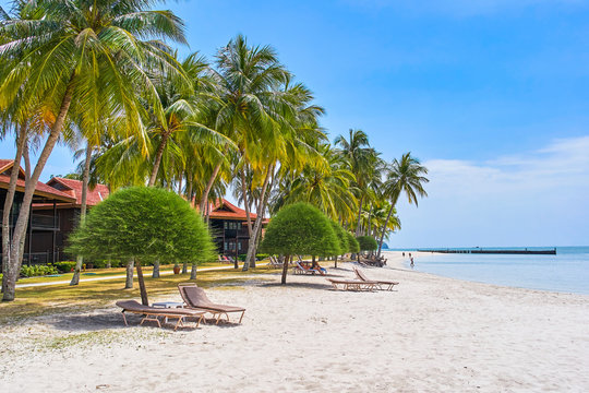 Fototapeta Cenang Beach in Langkawi island, Malaysia