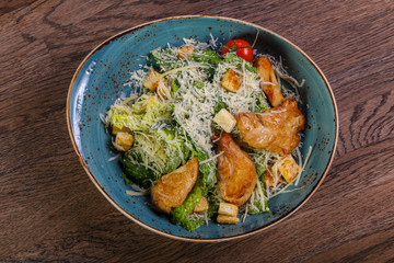 Caesar salad with chicken