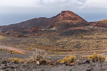 Volcano Teneguia in La Palma, Canary Islands