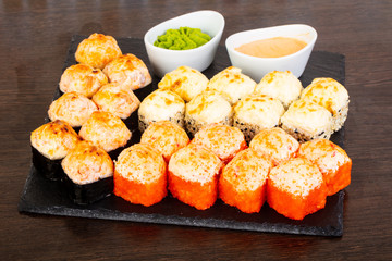 Delicious sushi roll