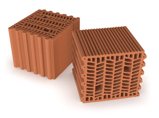 Interlocked thermo bricks