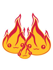 kind baby junges familie 2 freunde team paar liebe pärchen verliebt gesicht süß niedlich klein comic cartoon feuer flamme heiß brennen warm lagerfeuer flammen feuerteufel