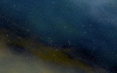 Colorful and beautiful space background. Outer space. Starry outer space texture. 3D illustration