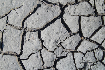 PATCH OF LAND OF DRY GROUND SHOT FROM ABOVE