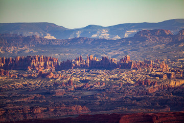 Vista from Grand Viewpoint in Island in the Sky section of Canyonlands National Park