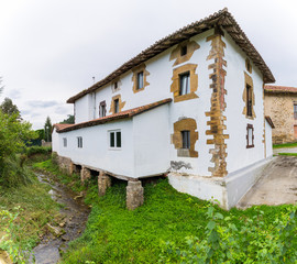 Typical Basque houses, on the edge of a stream © AnderArrieta