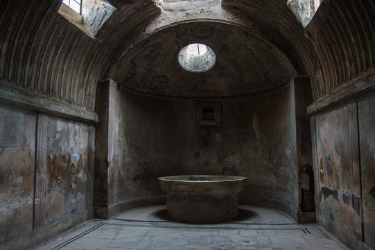 Pompei - le terme  - particolare