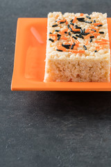 Halloween sprinkles rice crispy treats