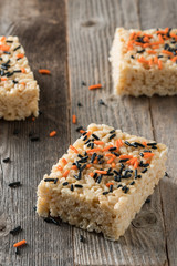 Halloween sprinkles rice crispy treats