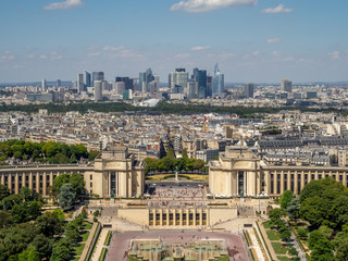 La defence in paris france view from the Eiffel Tower.