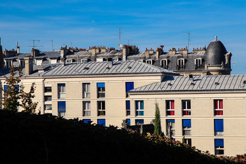Grey roofs of Montmartre Paris