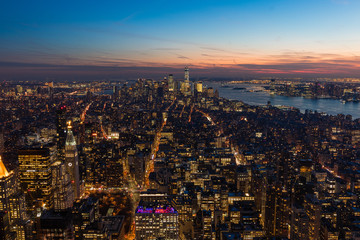 Vista aérea de Manhattan