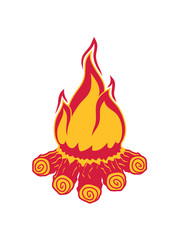 campen lagerfeuer camping abend nacht camper holz flamme feuer heiß brennen verbrennen warm clipart feuerwehr grillen löschen flammen anzünden feuerteufel verbrannt