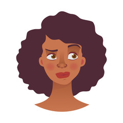 face of African woman