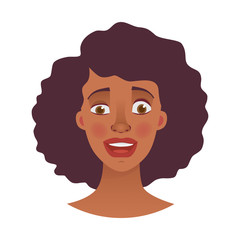 face of African woman