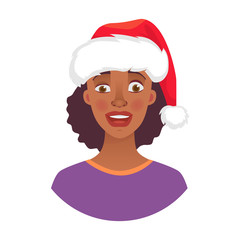 portrait of african woman in hat