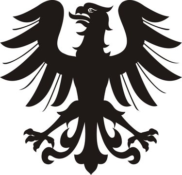 Heraldic eagle tatto