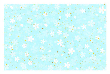 桜　春　年賀状　背景 