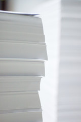 Stack of blank paper
