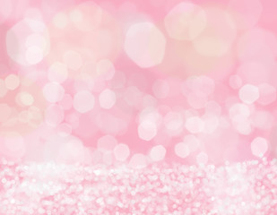 Pink Bokeh with Diamond Sand Background