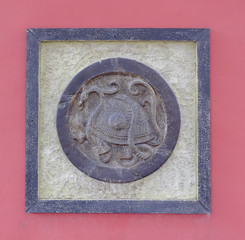 Chinese bas-relief, image of turtle